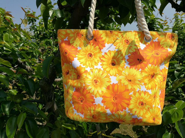 Flower Pattern Beach Bag Bowlift