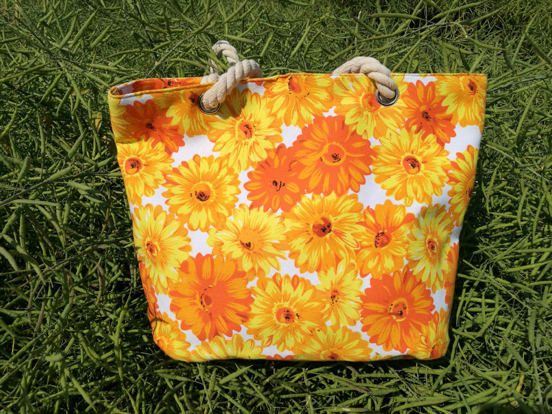 Flower Pattern Beach Bag Bowlift