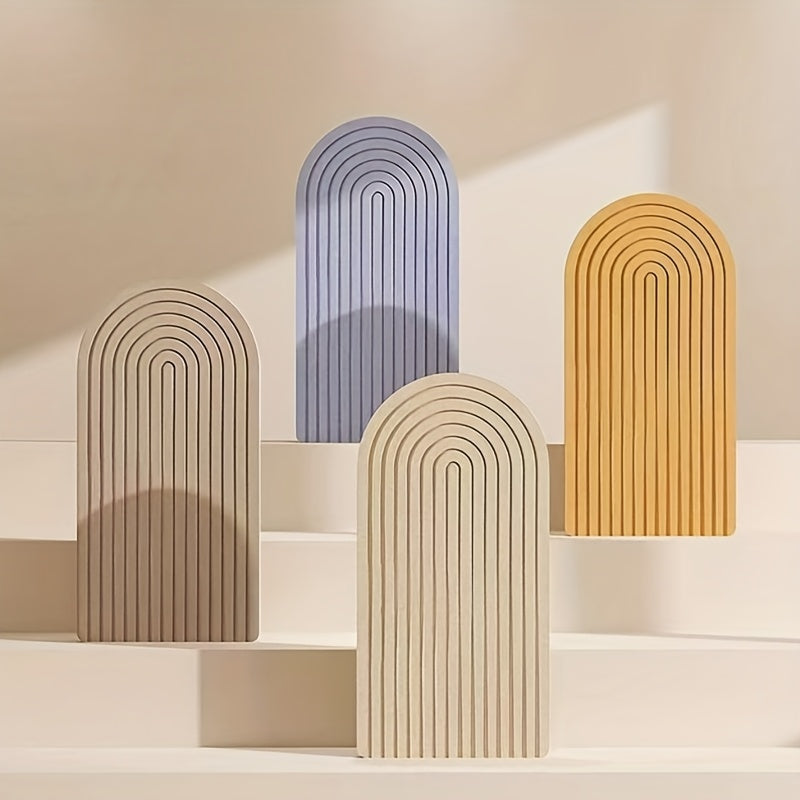 BowLift | Curved Felt Notice Board – Large Self-Adhesive Wall Decoration made of Polyester Felt