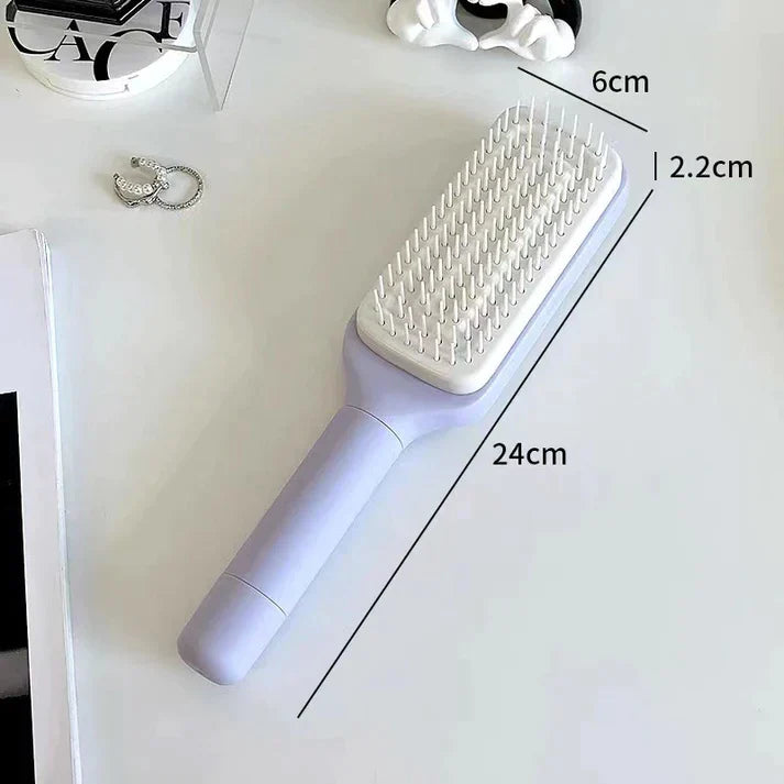 BowLift | LuxéTress 4-in-1 Self-Cleaning Hairbrush | Innovative hairbrush with self-cleaning technology for effortlessly smooth and shiny hair