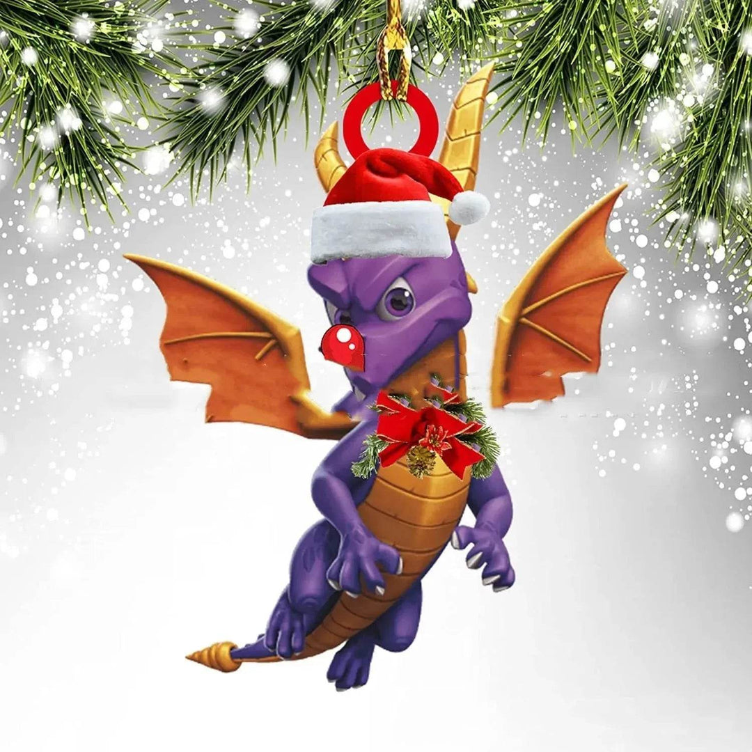 BowLift | Dinosaur Dragon Egg Christmas Decorations Pendant Acrylic