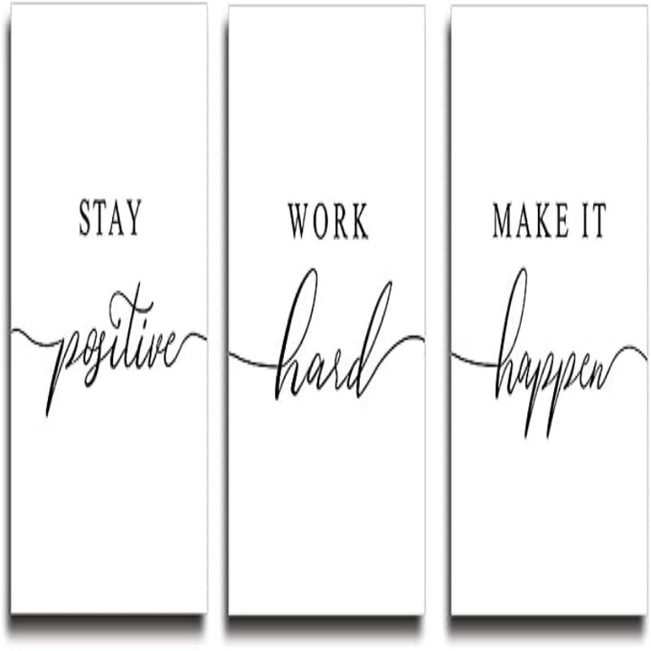 Framed Canvas Wall Art Positive Quote | Bowlift