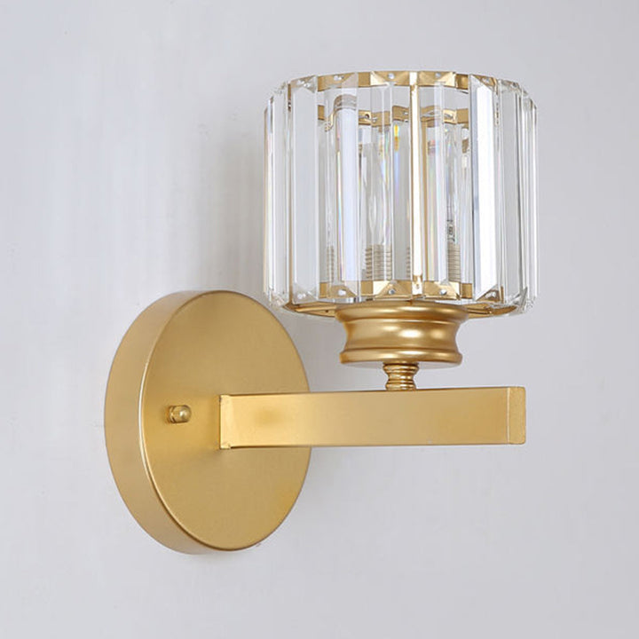 BowLift | Crystal Glass Wall Light With Modern Arm Design