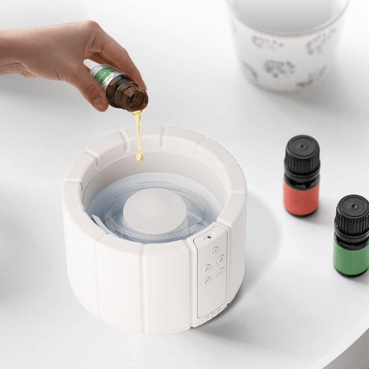 BowLift | Lumafyre Aroma Diffuser | Ultrasonic Flame Humidifier | Fragrance Oil Function | Relaxing Lighting & Modern Design