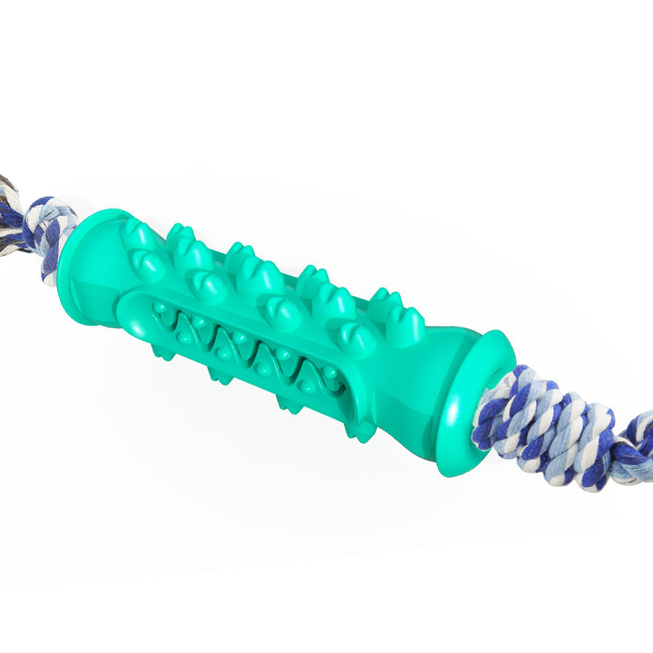 Serrated Chew Stick with Rope Toy for Dogs