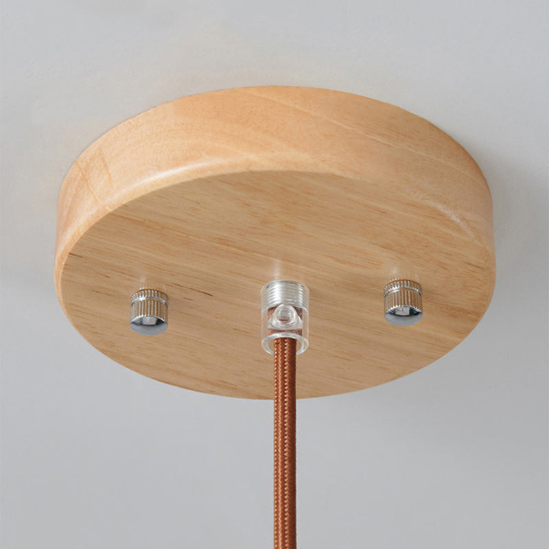 BowLift | VintageLight - Stylish wood and glass pendant lamp