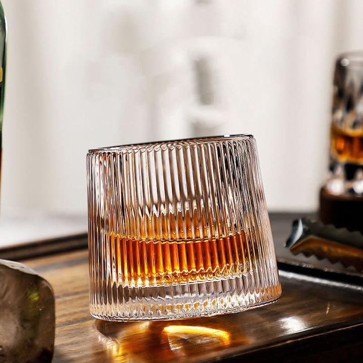 BowLift | Spinning Japanese Edo Whiskey Glass Set