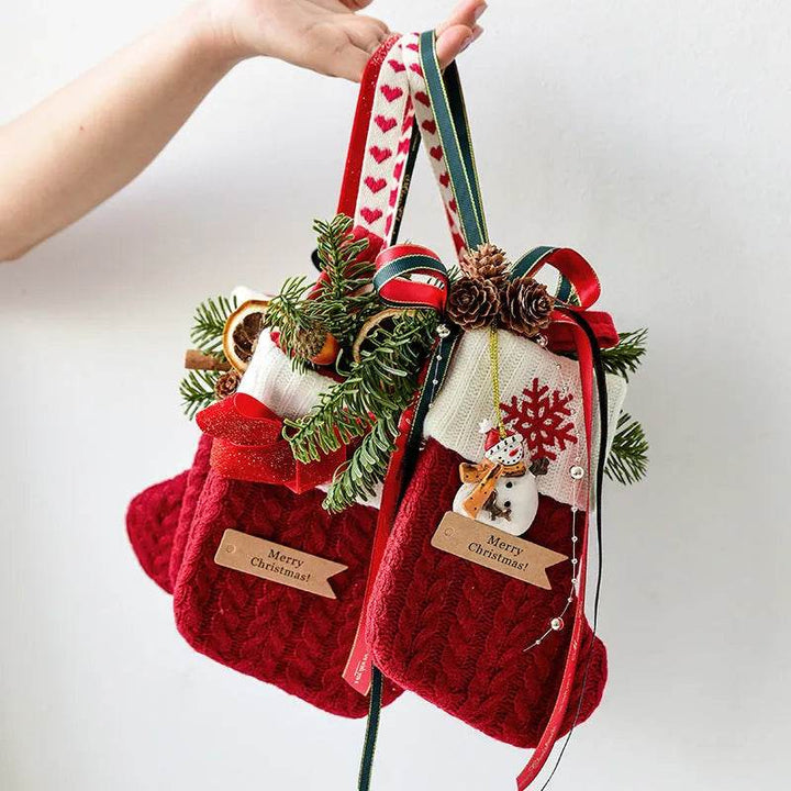 BowLift | Christmas Decoration Knitted Christmas Stockings Scene Layout