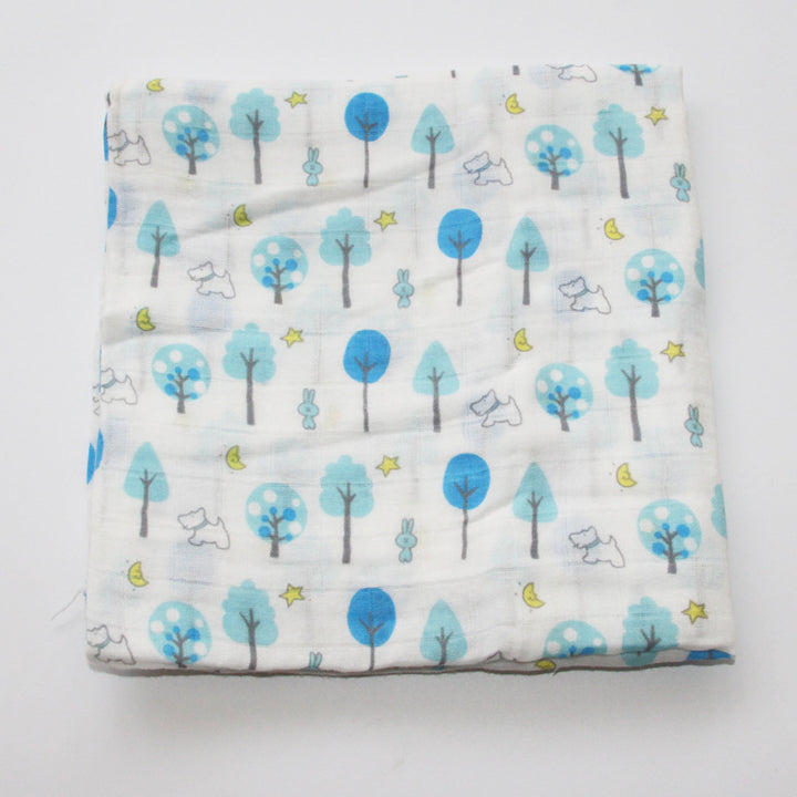 Cute Patterned Muslin Swaddle Blanket Bowlift