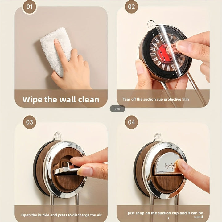 BowLift | KitchenGrip Roll Holder Stainless Steel Paper Towel Holder with Suction Cup