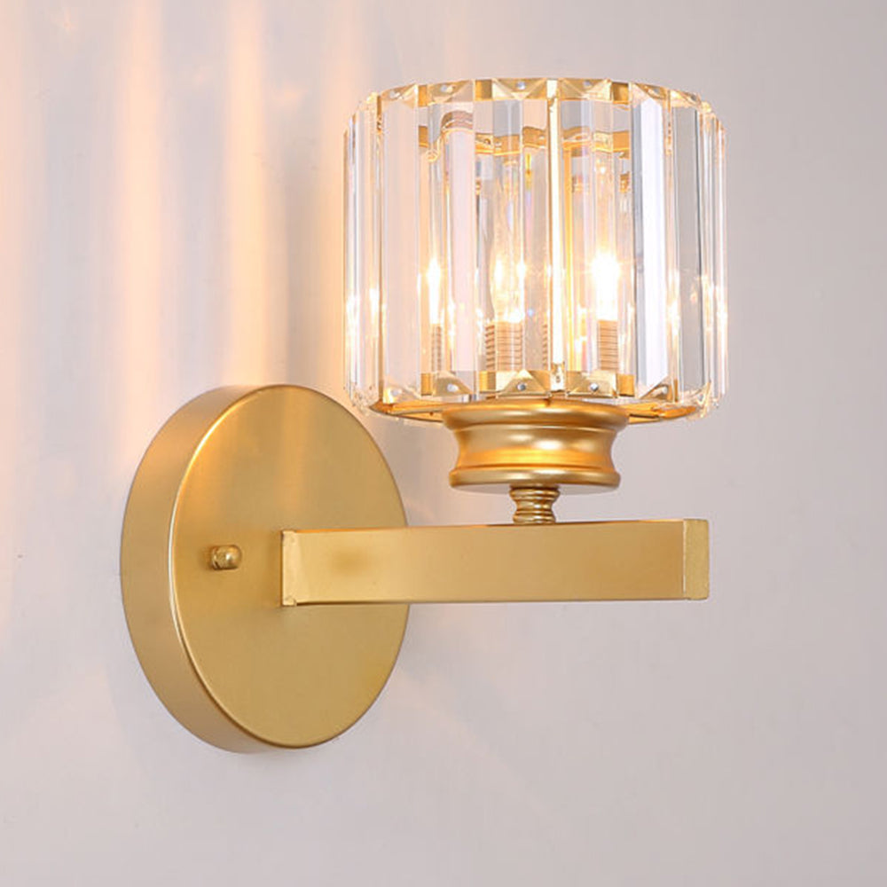 BowLift | Crystal Glass Wall Light With Modern Arm Design