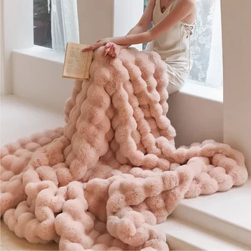 BowLift | Winter Warm Rabbit Faux Fur Throw Blanket