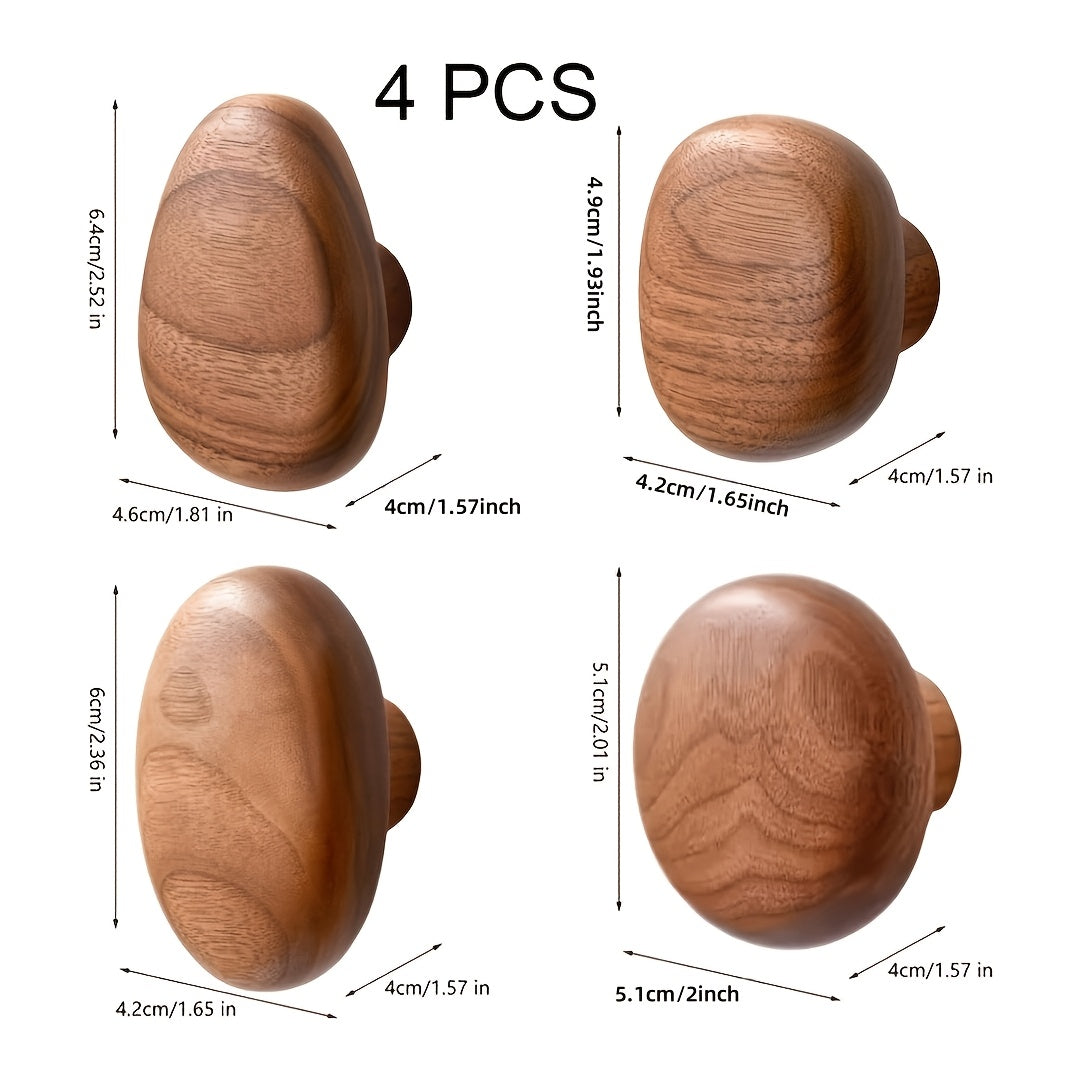 BowLift | WoodCraft Wooden Wall Hooks Set – Handmade design of walnut and beech wood