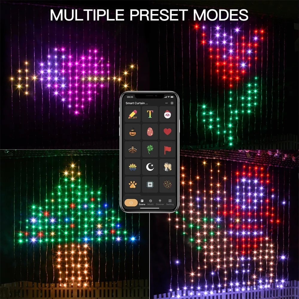 BowLift | Color Waves LED Curtain Sync Lights