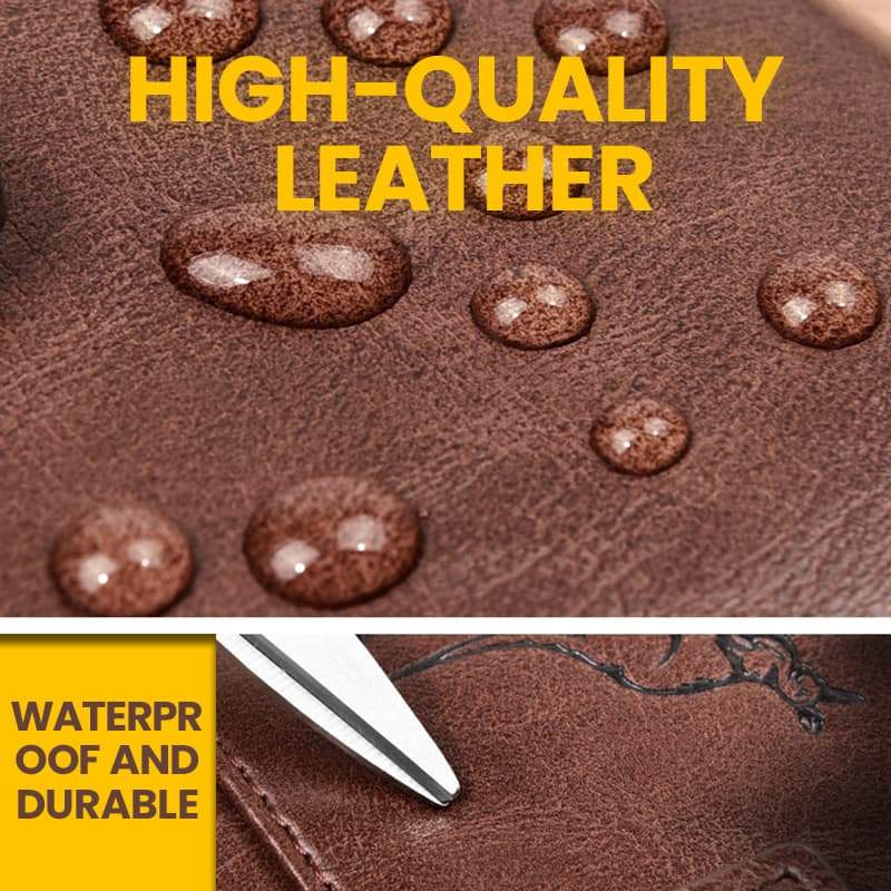 BowLift | Men's Essentials-Multi-functional RFID Blocking Waterproof Durable PU Leather Wallet