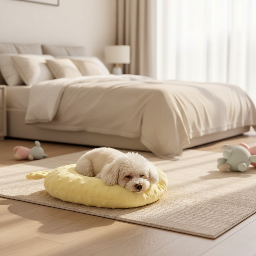 BowLift | Cozy U Shaped Cartoon Sleep Pad for Small Dogs