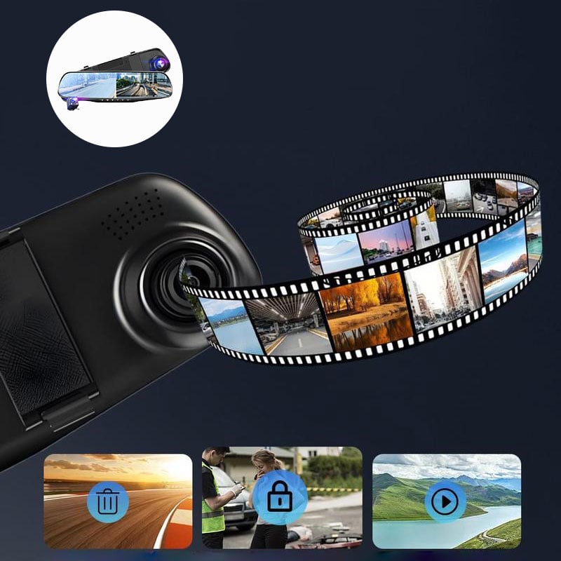 BowLift | Front and Rear Dual Recording HD Night Vision Dash Cam