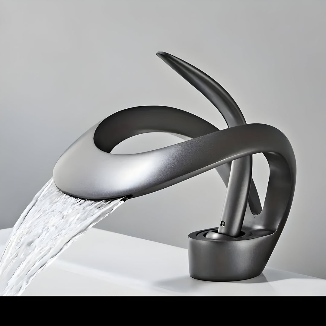 BowLift | AquaGleam – Minimalist Bathroom Basin Tap