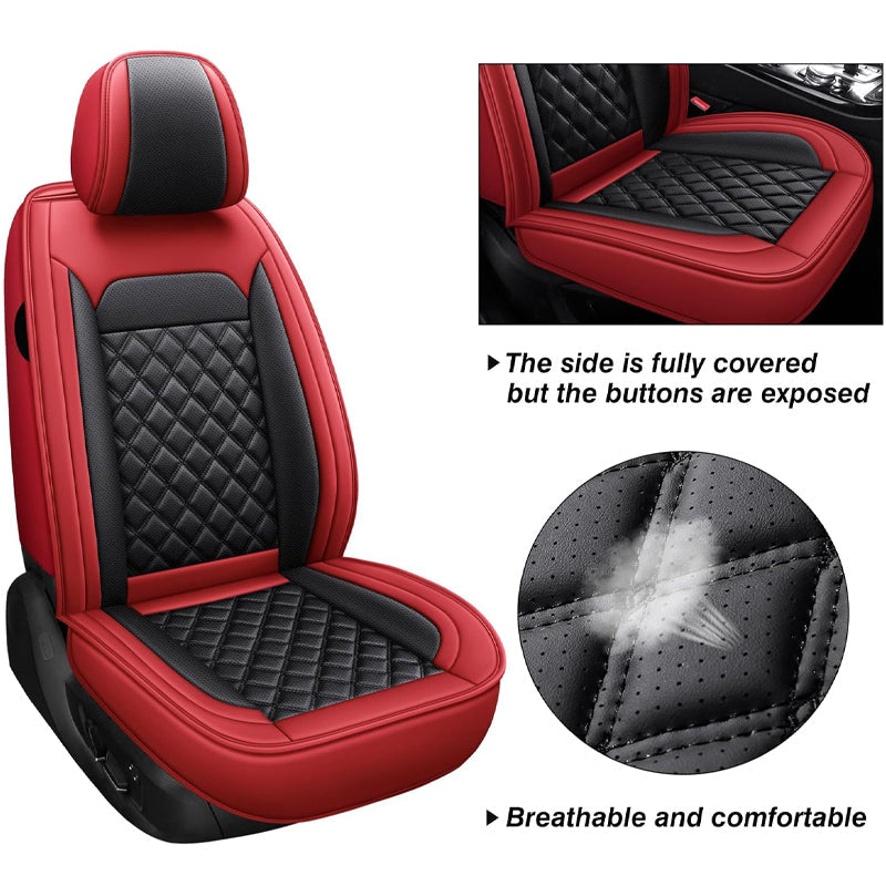 BowLift | Luxury Faux Leather Waterproof Seat Covers 5 Seat Universal Seat Covers Car Seat Covers Full Set