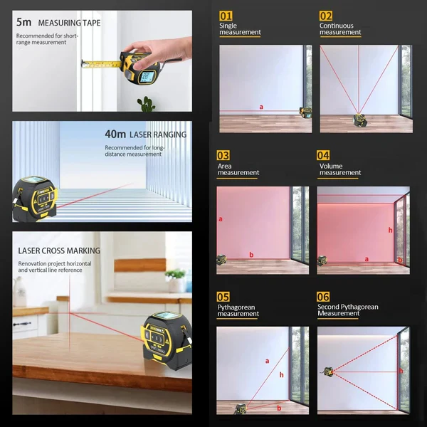 BowLift | 3-In-1 Infrared Laser Tape
