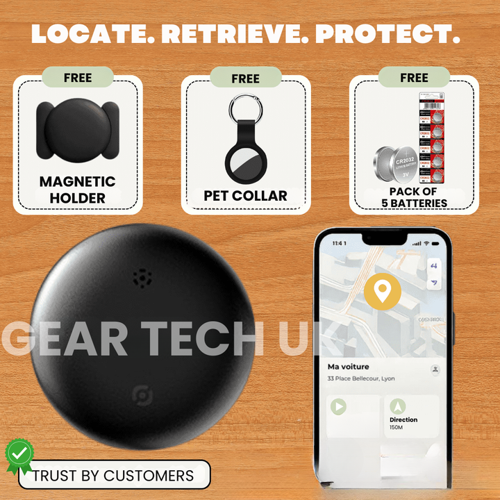 BowLift | GPS Tracker for Motorcycles | No Subscription, Compatible with Android & iOS for Real-Time Location Tracking