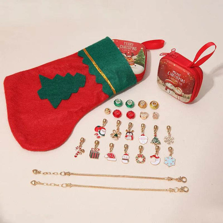 BowLift | Christmas Stockings Diy Children's David's Deer Snowman Pendant Bracelet Suit