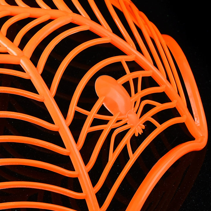 Plastic decor bowl in spider web shape for Halloween fruit and candy bowl