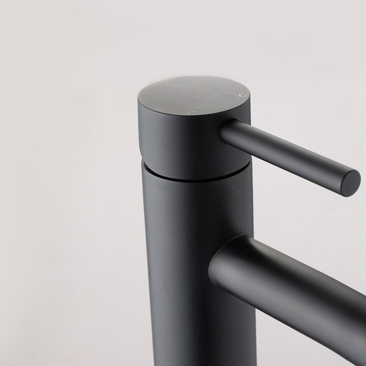 BowLift | Matte black cold water single faucets for sink installation