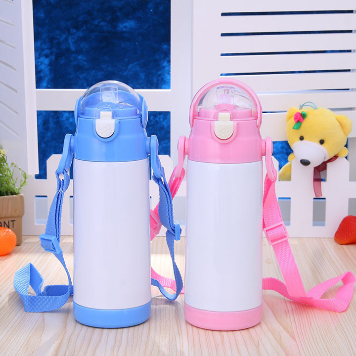 Ladies Practical Sports Water Bottle with Adjustable Carrying Strap Bowlift
