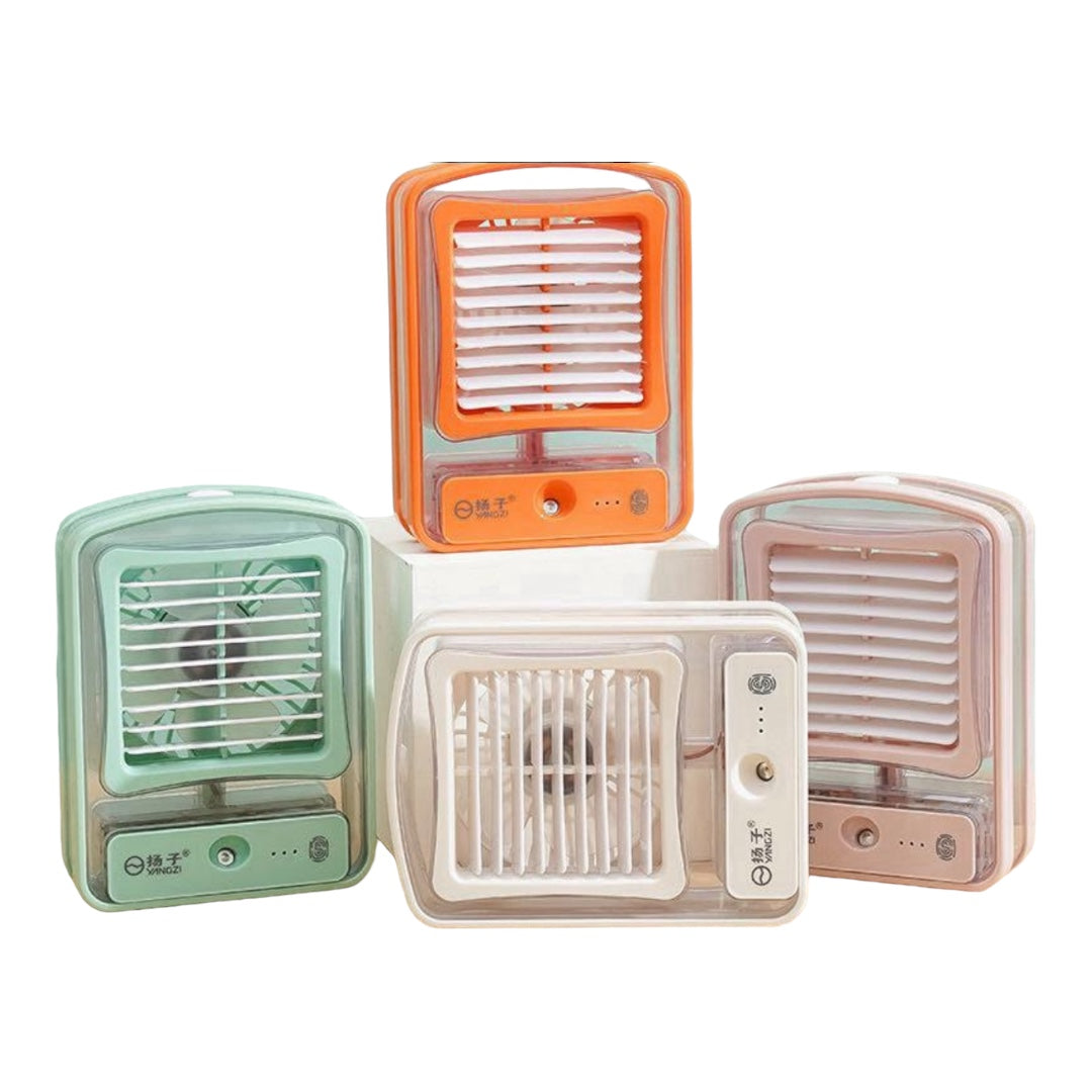 Water Cooled Desk Fan, With Humidifier Spray-Various Colours | Bowlift