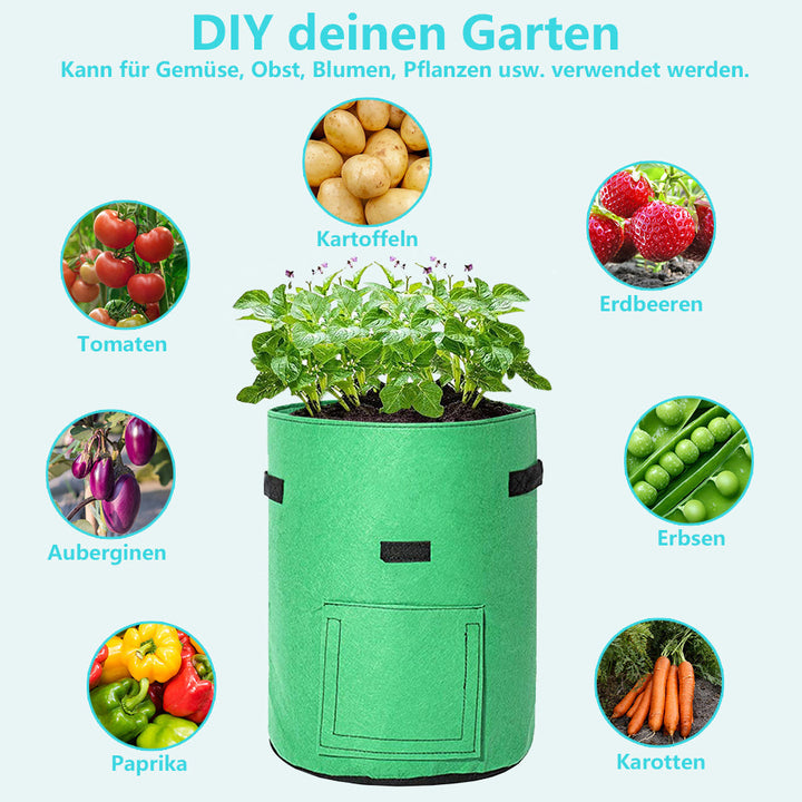 Plant sack planting bag plant pouch 5 pieces | Bowlift