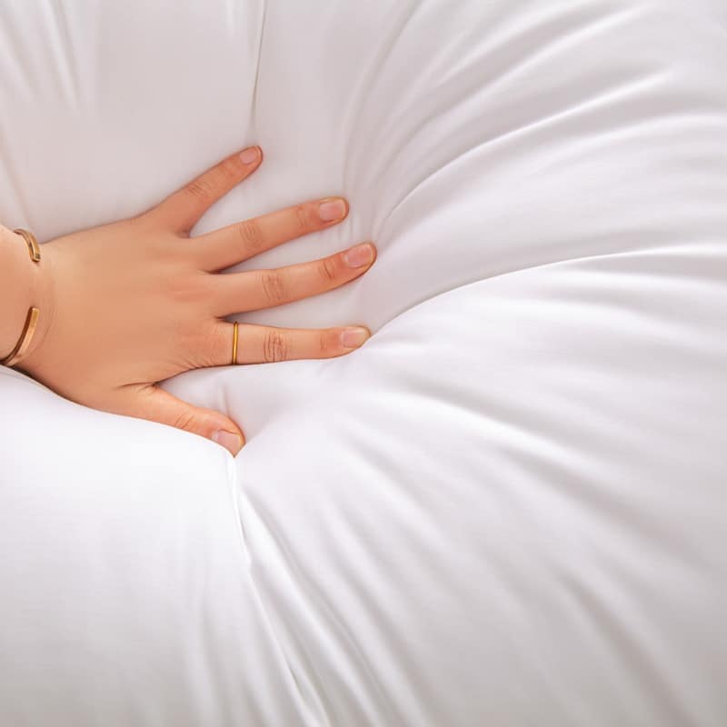 Bamboo pillow 60 x 63 cm (Cover made of 100% bamboo fiber) | Bowlift