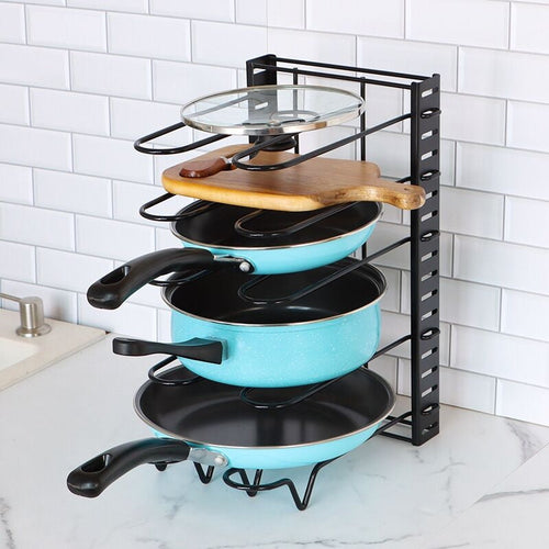 BowLift | SpaceFlex Adjustable Pan Holder & Lid Holder | Organization & Flexibility in the Kitchen