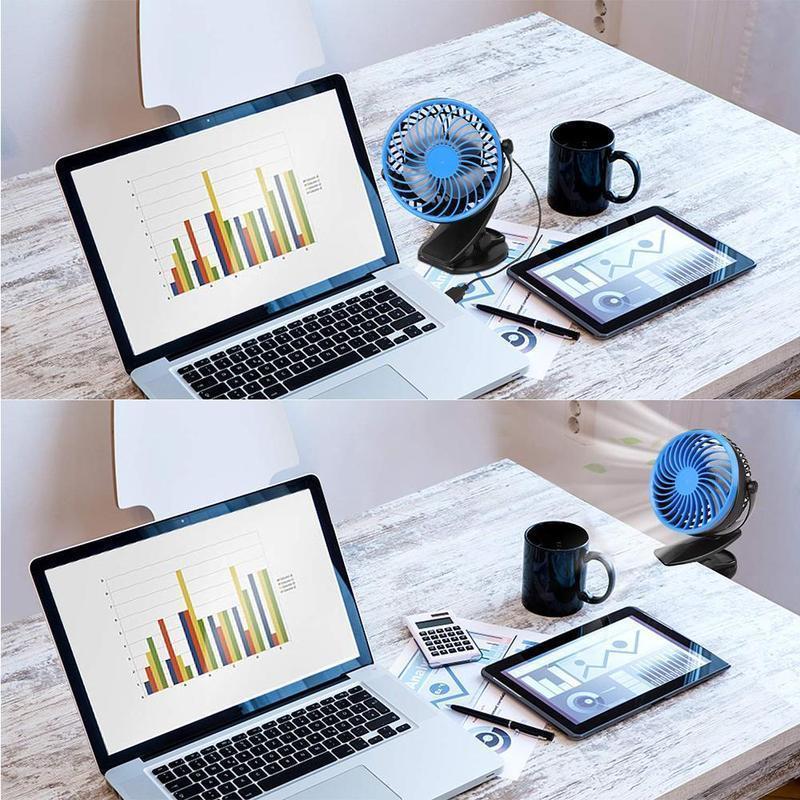 360 ° Portable & Rechargeable Lithium-Ion Fan | Bowlift
