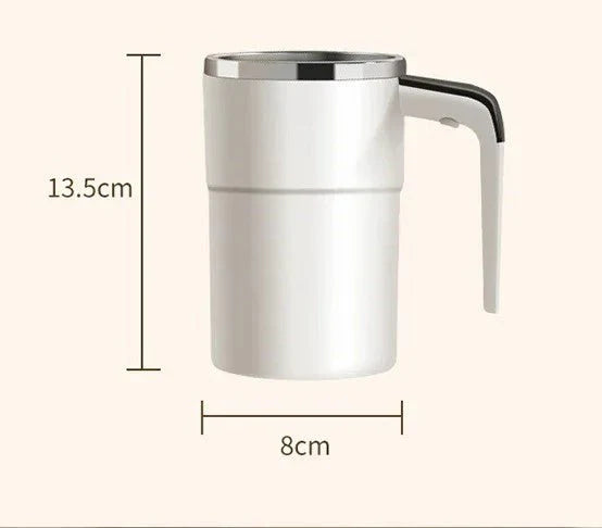 BowLift | Rechargeable Self-Stirring Coffee Mug – Portable Electric Stainless Steel Mixer with Magnetic Rotation for Effortless Brewing