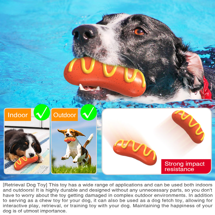 American Sausage Squeaky Chew Toy for Dogs