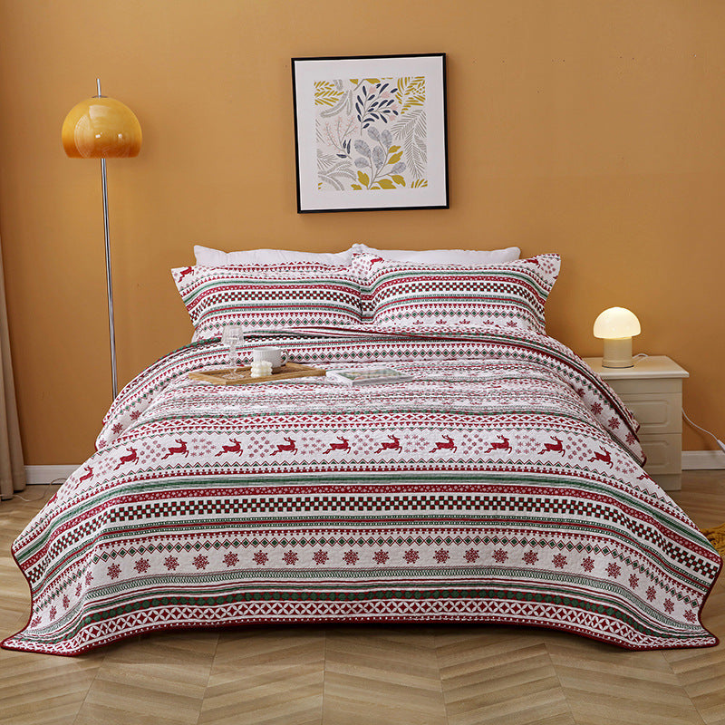 BowLift | Christmas Pure Cotton Water Quilt Three-piece Set