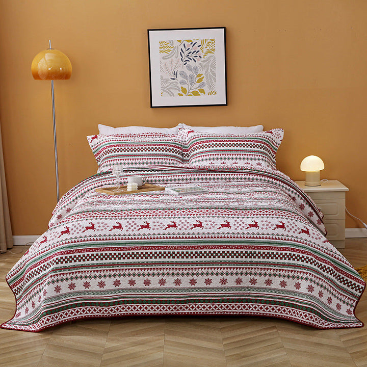 BowLift | Christmas Pure Cotton Water Quilt Three-piece Set