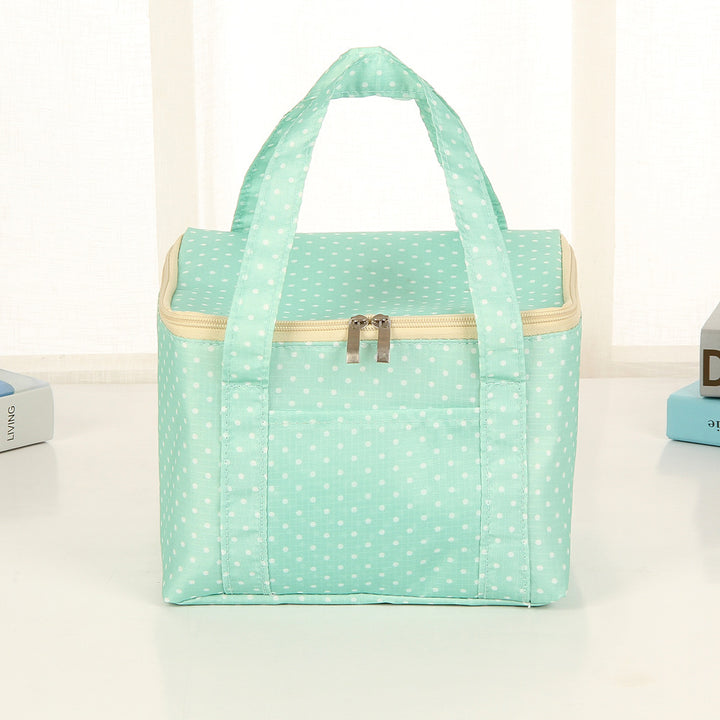 Insulated Dot Print Lunch Carrier Bag Bowlift