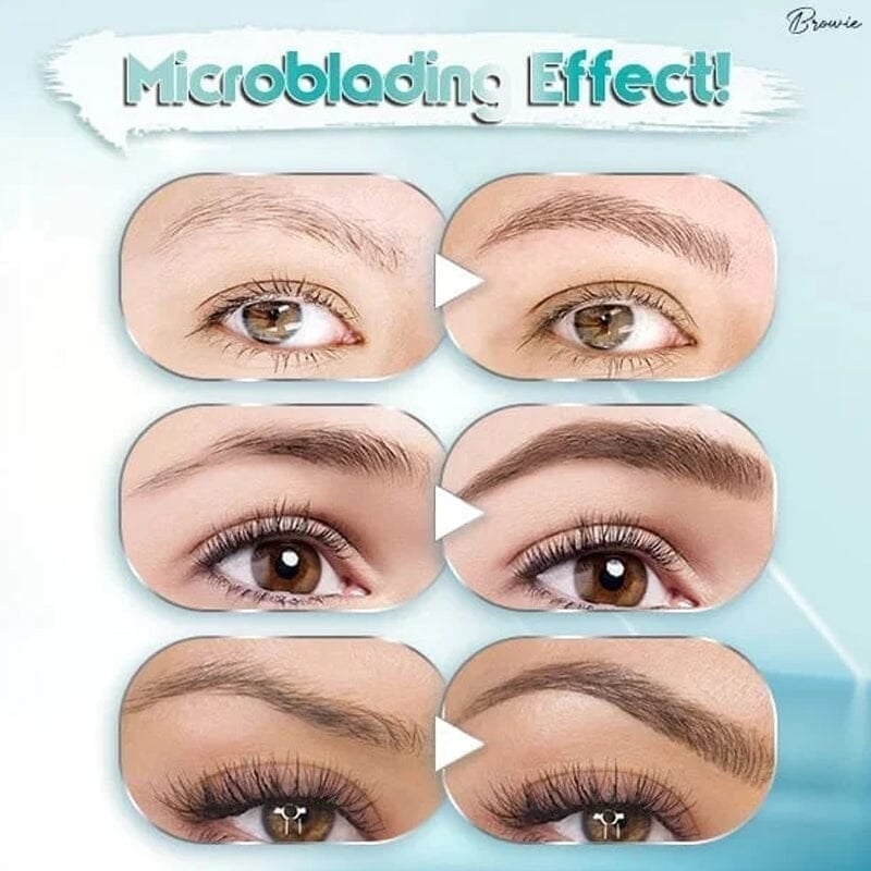 BowLift | 3D Waterproof Microblading Eyebrow Pen 4 Fork Tip Tattoo Pencil