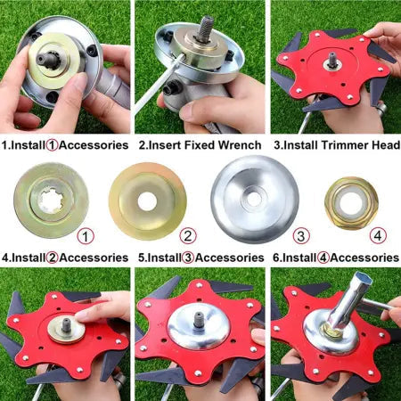 BowLift | Pro | Versatile trimmer head with 6 blades