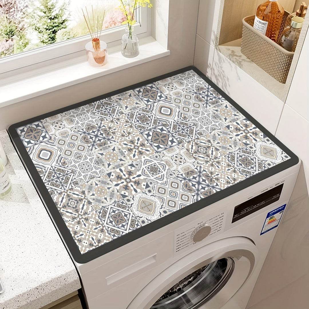 Washing Machine Cover Mat Retro Mosaic | Bowlift
