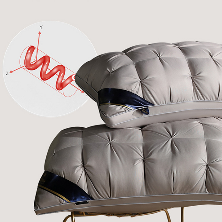 Ergonomic neck pillow with 3D quilting | Bowlift
