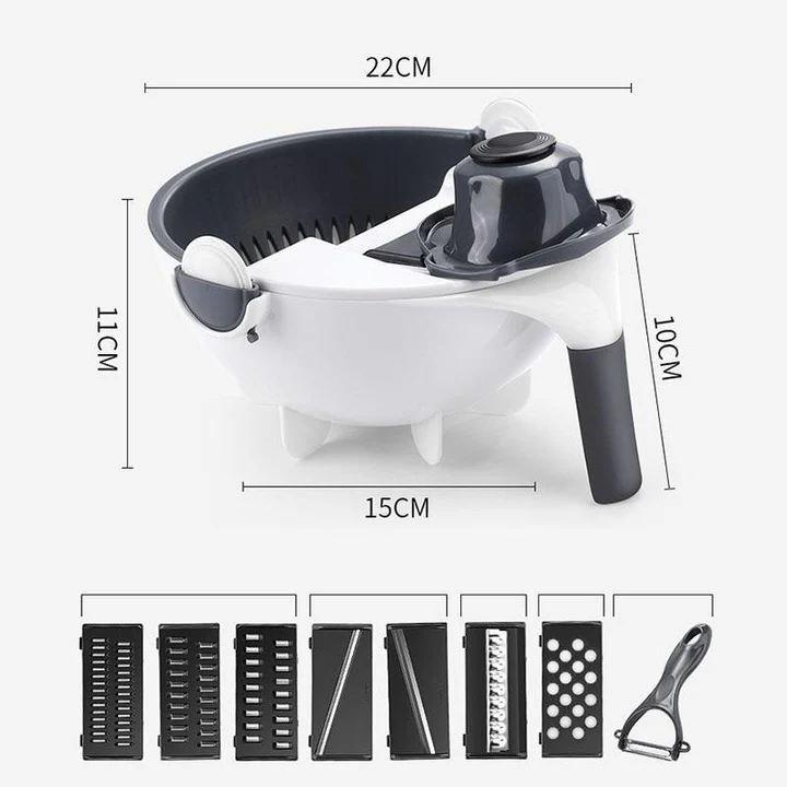 BowLift | 7-in-1 chopper and vegetable slicer