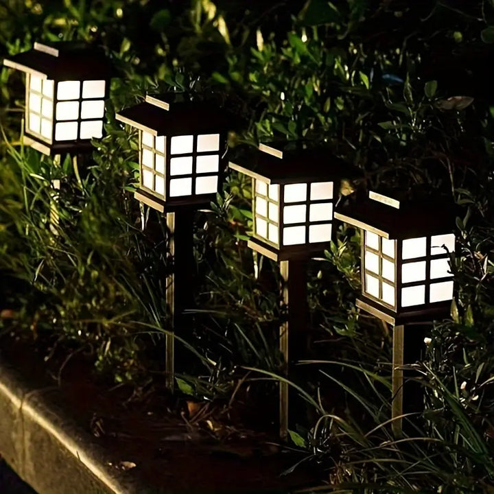 BowLift | Solar Garden Lights in Lantern Style – Waterproof LED Path Lighting for Outdoor Areas