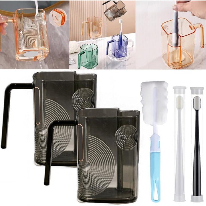 Self-Draining Toothbrush Tumbler Bowlift