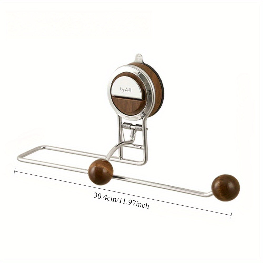 BowLift | KitchenGrip Roll Holder Stainless Steel Paper Towel Holder with Suction Cup
