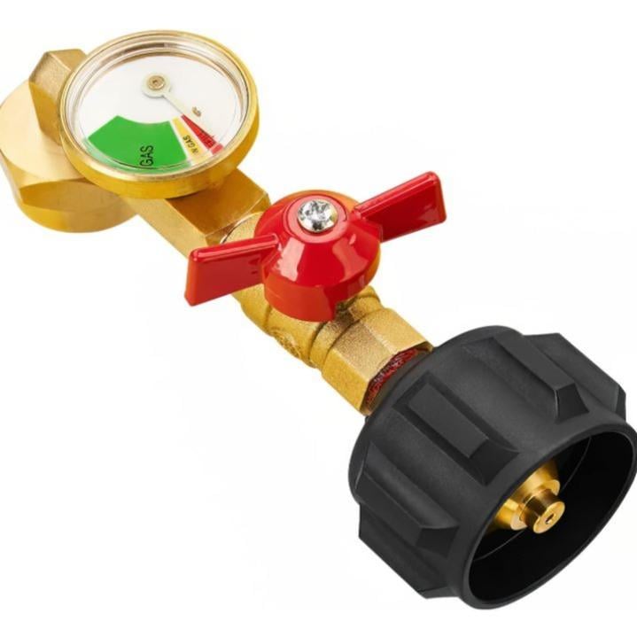 BowLift |  Top-Rated Propane Refill Elbow Adapter with Tank Gauge