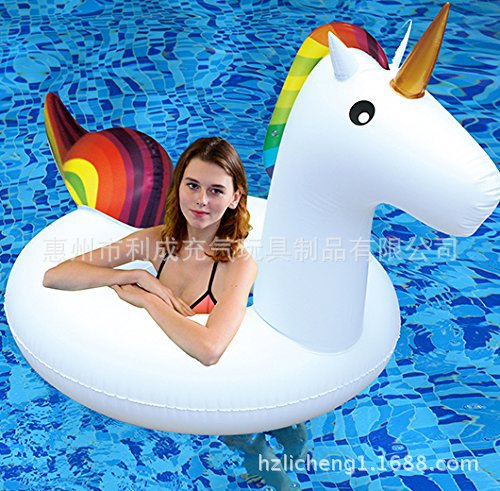 Women inflatable swimming animal in unicorn shape Bowlift