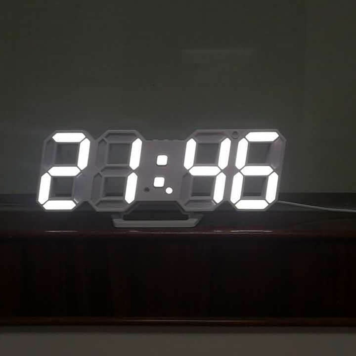 Digital alarm clock in modern design Bowlift